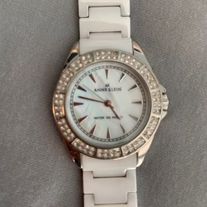 Anne Klein white ceramic watch